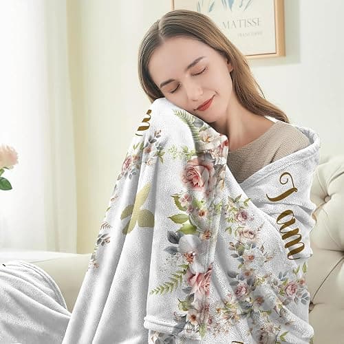 Ekpvgit Christian Gifts for Women Blanket 50"x60", Religious Gifts for Women Christian, Inspirational Birthday Catholic Spiritual & Baptism Confirmation Gifts for Girls thumbnail 2
