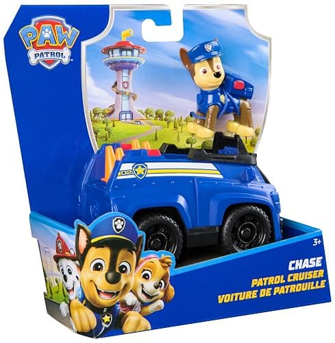 Paw Patrol, Chase’s Patrol Cruiser, Toy Car with Collectible Action Figure, Sustainably Minded Kids’ Toys for Boys & Girls Aged 3 and Up thumbnail 6