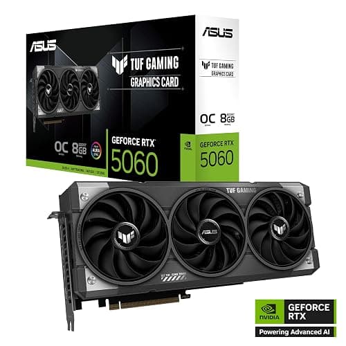ASUS TUF Gaming GeForce RTX ™ 5060 8GB GDDR7 OC Edition Gaming Graphics Card (PCIe® 5.0, HDMI®/DP 2.1, 3.1-Slot, Military-Grade Components, Protective PCB Coating, axial-tech Fans) thumbnail 8