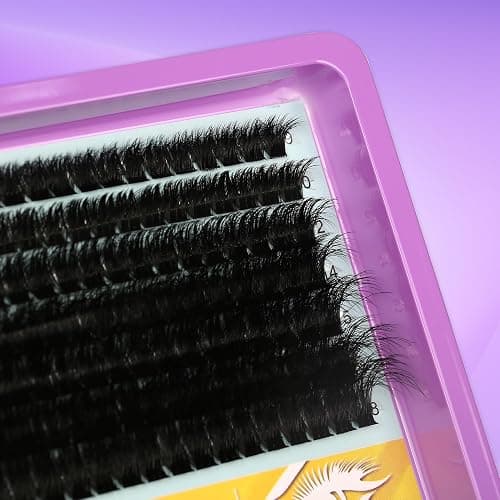C Curl Lash Clusters Extensions 280 Pcs Individual Eye lash Clusters 100D Cluster Lashes Fluffy Wispy Lash Clusters Makeup at Home - DIY Lash Extension Kit for Self Application (9-18MM) Mix thumbnail 6