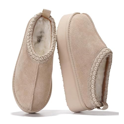 Project Cloud 100% Genuine Leather Platform Slippers for Women – Soft Memory Foam Womens Slippers & Supportive Clogs for Women 2025 – Cozy, Stylish Everyday Footwear (Sayre) - Image 1