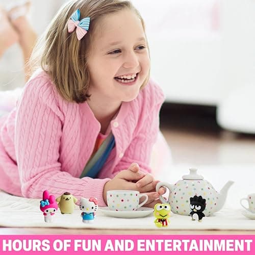 Hello Kitty and Friends Surprise Figurines Box with 24 Pcs 3D Collectible Character Figurines, Sanrio Kuromi Cinnamoroll My Melody, Gifts for Girls (Multi 24 Pcs) thumbnail 2