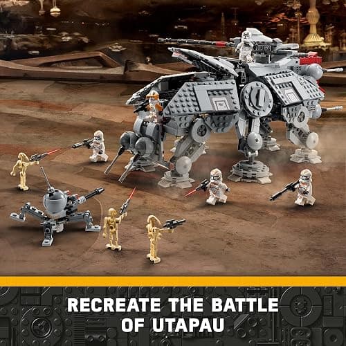 LEGO Star Wars at-TE Walker 75337 Poseable Toy, Revenge of The Sith Set, Gift for Kids with 3 212th Clone Troopers, Dwarf Spider & Battle Droid Figures thumbnail 2