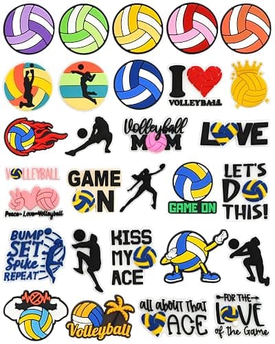 Volleyball croc charms - Image 1
