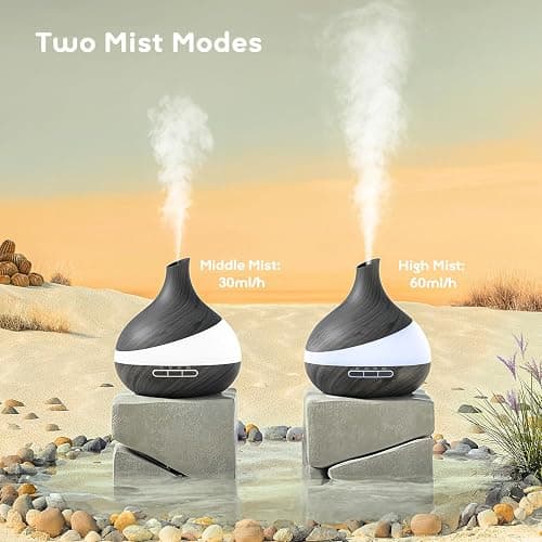 HJTHJT 500ML Essential Oil Diffuser: Aroma Diffuser with Remote Control for Hotel Spa Yoga Room - Humidifiers for Bedroom with 14 Colors LED Night Light for Kids/Women Home Relaxation thumbnail 5