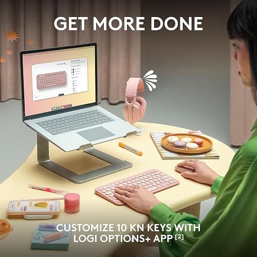 Logitech Pebble Keys 2 K380s, Multi-Device Bluetooth Wireless Keyboard with Customizable Shortcuts, Slim and Portable, Easy-Switch for Windows, macOS, iPadOS, Android, Chrome OS - Tonal Graphite thumbnail 7