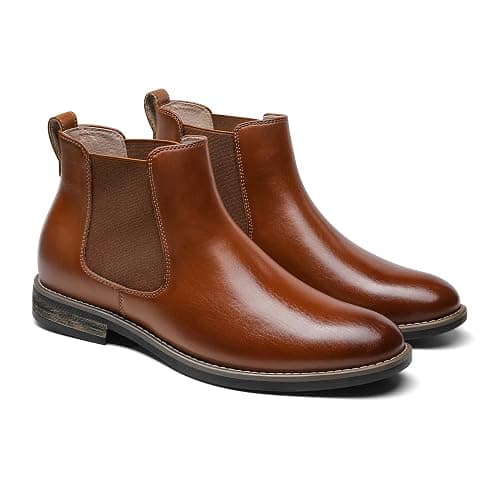 Bruno Marc Men's Suede Leather Chelsea Ankle Boots thumbnail 5