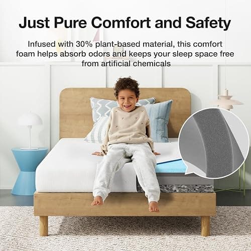 Novilla Twin XL Mattress, 8 Inch Twin XL Mattress in a Box, Gel Memory Foam Mattresses with Comfort Foam for Cooling Night Sleep, Pressure Relief, CertiPUR-US Certified thumbnail 6