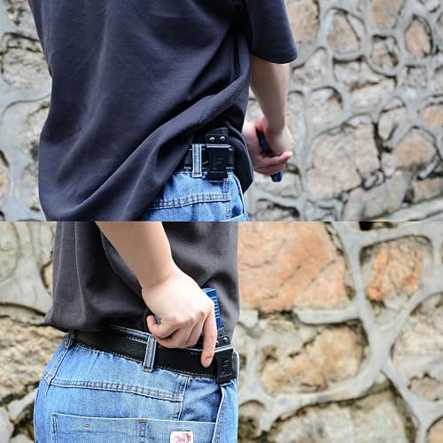 G19 Holster, IWB KYDEX Holster, Boosteady Concealed Carry Holster Compatible with Glock 19,19X,17,26,32,44,45 Gen (1-5) Pistol Right Hand Draw | Adjustable Cant&Tension | Comfortable thumbnail 8