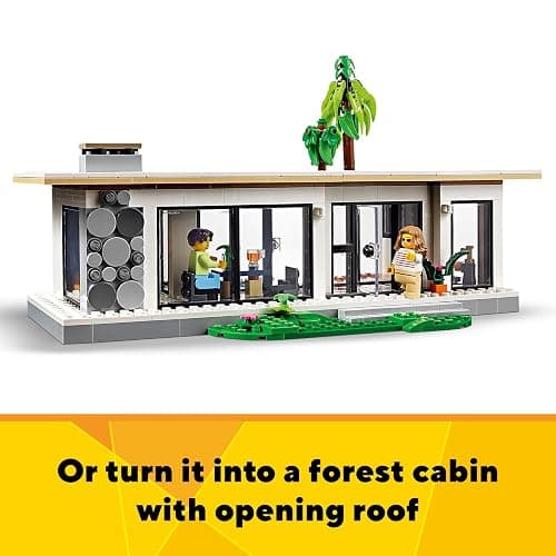 LEGO Creator 3in1 Modern House to 3-Storey City Building to Forest Cabin Set, Model Building Kit for Kids, Gift Idea for 9 Plus Year Old Boys and Girls 31153 thumbnail 9