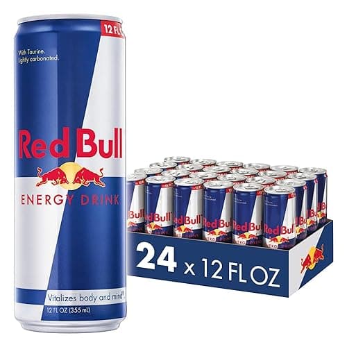 Red Bull Energy Drink with 114mg Caffeine plus Taurine & B Vitamins, 12 Fl Oz, Pack of 24 Cans - Image 1