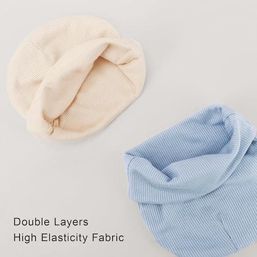 DRESHOW BQUBO 6 Pack Baby Newborn Hats Set for Unisex Infant Newborn Toddler Soft Beanie Hat for Boys Girls 0-24 Months thumbnail 6