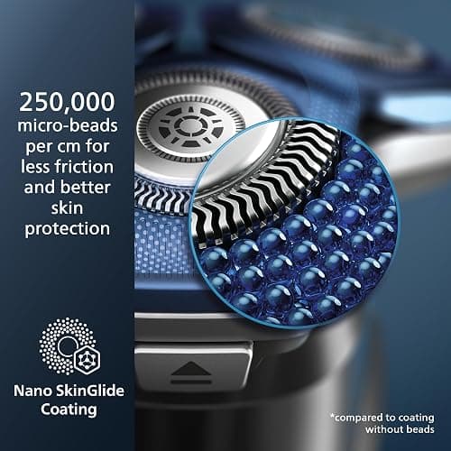Philips Norelco Shaver 7800, Rechargeable Wet & Dry Electric Shaver with SenseIQ Technology, Quick Clean Pod, Charging Stand, Travel Case and Pop-up Trimmer, S7885/85 thumbnail 2