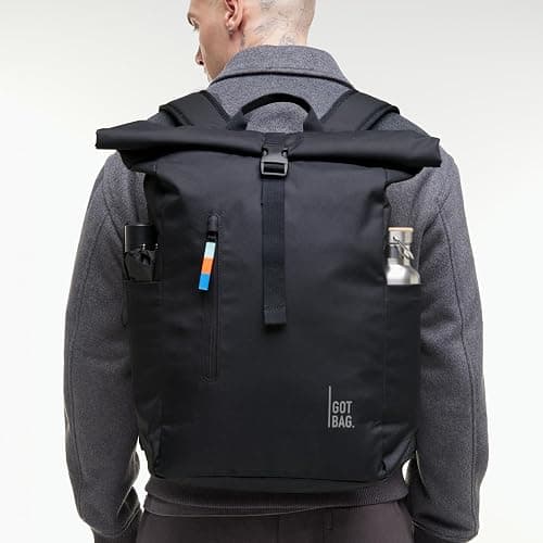 GOT BAG Rucksack Rolltop Easy aus Ocean Impact Plastic | Laptop Rucksack Wasserabweisend mit 16“ Laptoptasche | 31 Liter Füllvolumen Rollrucksack thumbnail 6