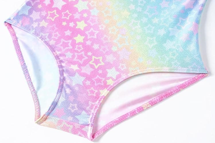 Zaclotre Gymnastics Leotards for Girls Hollow Back Sparkly Sleeveless Dance Leotard Unitards with Gym Shorts Combo thumbnail 4
