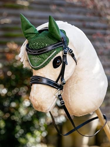 LeMieux Hobby Horse Ear Bonnet - Hunter Green - Suitable for Ages 3+ thumbnail 2
