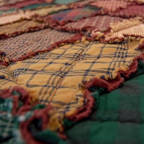 Donna Sharp Cotton Full/Queen Quilt - Campfire, 91" x 91" | Pieced and Patchwork Pattern, Fits Queen Size and Full Size Beds, Machine Washable thumbnail 5