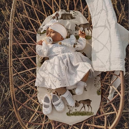 Gllquen Baby Bassinet Sheets 4 Pack, Breathable Cozy Fitted Mattress Sheet, Elastic Travel Crib Fashionable Floral Pattern, Standard Cradle Safe Sheets for Baby Boy Girls 32"X16" (Bear) thumbnail 8
