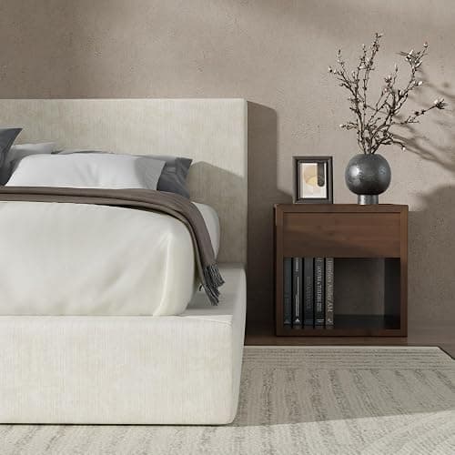 RECCI AirFrame Queen Bed Frame with Headboard, Cloud Upholstered Platform Bed Frame, 5 Inch Foam Cushioned, No Box Spring, Easy Assembly(Beige Chenille) thumbnail 8