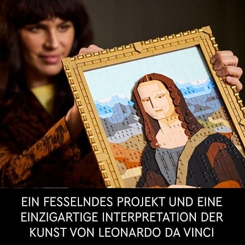 LEGO Art Mona Lisa, Set für Erwachsene, Gemälde von Leonardo da Vinci zum Aufhängen, kreative Aktivität für Männer und Frauen, Geschenk für Kunstliebhaber, italienische Renaissance Kunst 31213 thumbnail 4