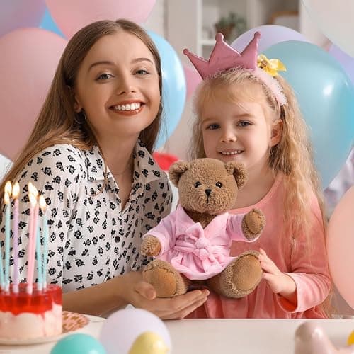 HollyHOME Pajama Bear Get Well Soon Teddy Bear in Bathrobe Plush Toy Birthday Bedtime Gift for Girls 16 inches thumbnail 2