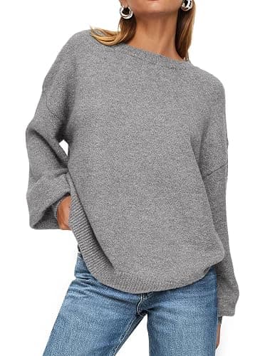 PRETTYGARDEN Women's 2025 Fall Sweaters Casual Crew Neck Long Sleeve Pullover Tops Ribbed Knit Loose Fit Winter Clothes - Image 1