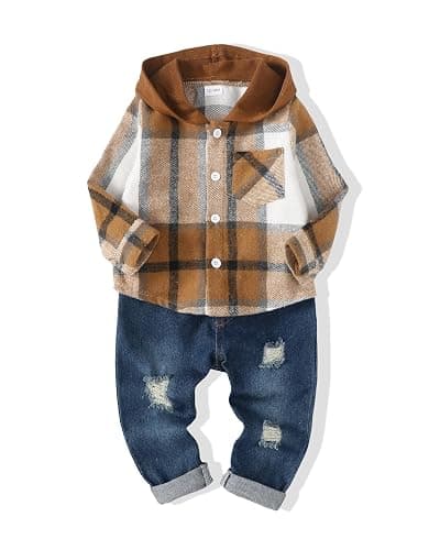 XUANHAO Toddler Boy Clothes Infant Baby Boy Outfits 12 18 24 Months 2T 3T 4T 5T Hoodie Jeans Pants Set Fall Winter Clothing - Image 1