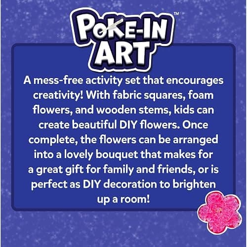 Skillmatics Poke-in Art - Flower Bouquet, Mess-Free Creative Activity, DIY Wood Craft Kits, Gifts for Girls & Boys Ages 4, 5, 6, 7, 8, 9 thumbnail 9
