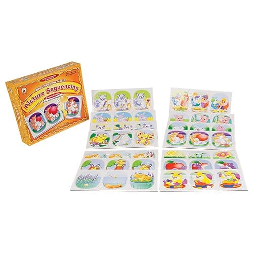 Carson Dellosa What Happens Next? Picture Sequence for Kids Games, 3-Scene Sequencing Puzzles, Pre-Reading and Phonics Preschool Learning Activities for Toddlers Ages 3+ thumbnail 3