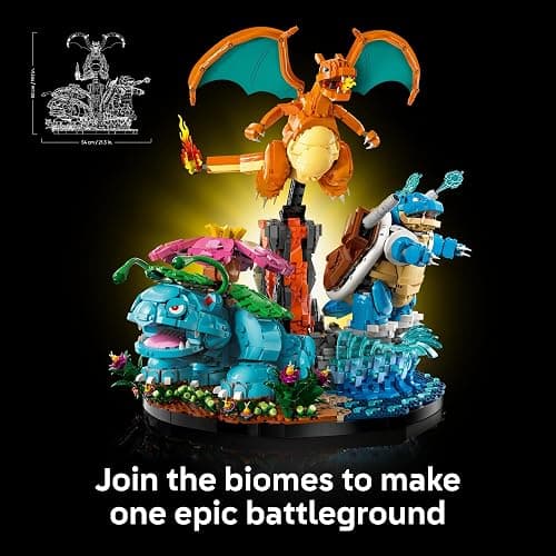 LEGO Pokémon Venusaur, Charizard and Blastoise - Building Set for Adults, Ages 18+ - Collectible Pokémon Figures - Gift Idea for Men & Women - 72153 thumbnail 6