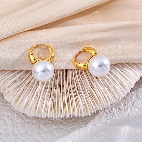 amazon pearl earrings thumbnail 6