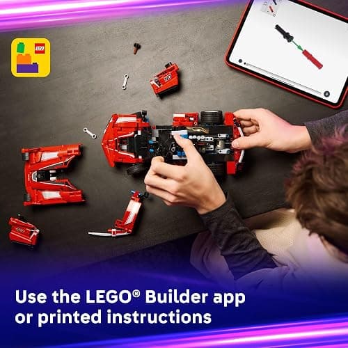 LEGO Technic Ferrari FXX K Toy Car - Building Toy for Girls & Boys, Ages 10+ - Cool Birthday Gift for Kids - Race Car Model for Play & Display - 42212 thumbnail 6
