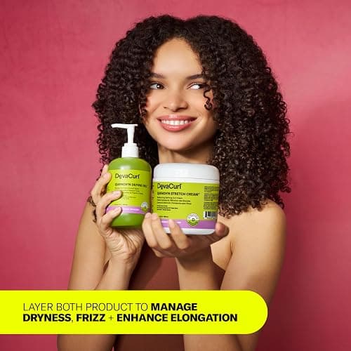 DevaCurl Quench'n Gel & Cream - Define Gel Strong Hold Non-Crunch Styler & Cream Mositurizing Defining Curl Cream Bundle thumbnail 5