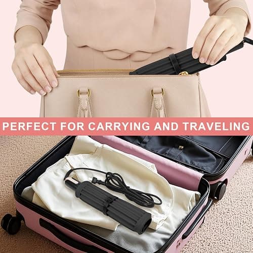 AMIJEAL Large Silicone Heat Resistant Mat for Hair Tools, Curling Irons, Flat Irons, Hair Straightener, Portable Hot Tools Pad Cover with Velcro for Travel Vanity Salon(11.8" x 9.0") - Black thumbnail 7