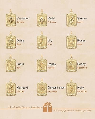 MJartoria Layered Necklaces for Women Trendy, 14K Gold Plated Brass Simple Star Choker Square Flower Pendant Necklace, Paperclip Chain Necklaces Jewelry Gifts thumbnail 7