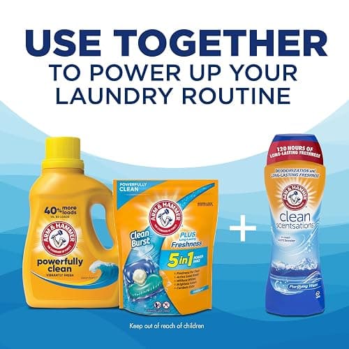 ARM & HAMMER Liquid Laundry Detergent, Clean Burst Fresh, 170 fl oz, 170 Loads thumbnail 8