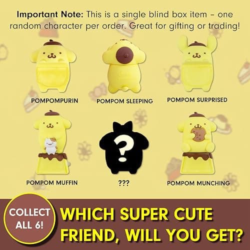Sonix x Sanrio Hello Kitty & Friends Peekers - Blind Box - Adhesive Decorative Mini Figures - Pompompurin & Friends thumbnail 2
