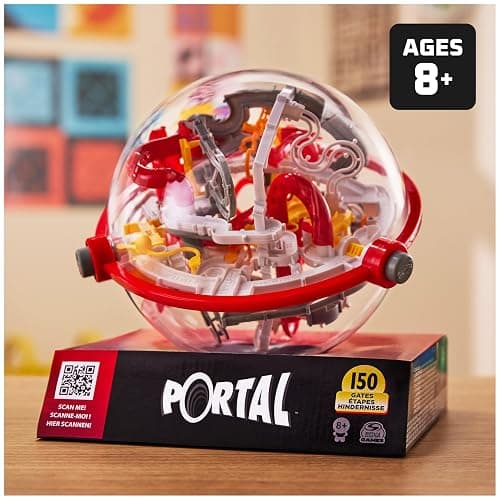 Perplexus - Perplexus Portal - Labyrinthe Parcours 3D Avec 150 Défis, 50 Portails Et 3 Boutons Extérieurs - Jeu d'Action et Réflexe - Casse tete enfant - Vertus Pédagogiques - Jeu Enfant 8 Ans et + thumbnail 3