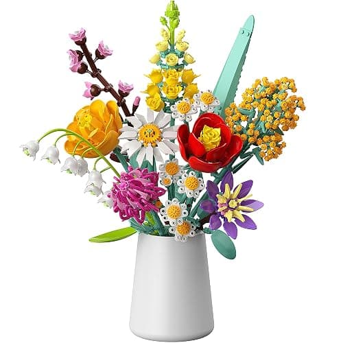 Set di Costruzione di Fiori, 1070 PCS Collezione Botanica, 10 Bouquet di Flowers Eterni, Regali Kit per Adulti San Valentino, Bambini Compleanni & Festa della Mamma - Image 1