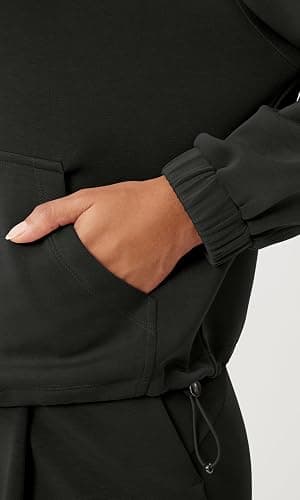 ODODOS Women's Modal Soft Cinchable Sweatshirts Half Zipper Funnel Neck Oversize Pullover with Pockets thumbnail 5