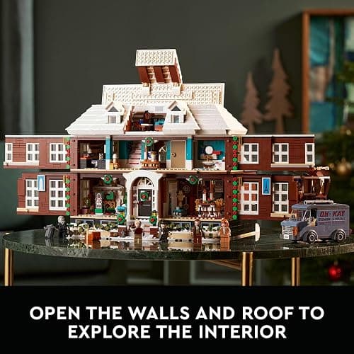 LEGO Ideas Home Alone McCallisters' House Building Set for Adults - Collectible Movie Model Kit for Office or Bookshelf Decor - Gift for Christmas - W/ 5 Minifigures - 21330 thumbnail 3