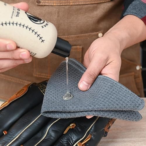 Rhino Wax Baseball Glove Care & Maintenance Kit with Oil & Conditioner | Maintain baseball gloves with premium oil and conditioner that preserve glove quality, flexibility and extend glove life. thumbnail 3