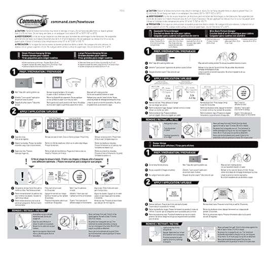 Command Picture Hanging Kit, Various Sized Picture Hanging Hooks and Strips to Hang Up to 15 Pictures, Indoor Use, Decorate Damage-Free,White thumbnail 10