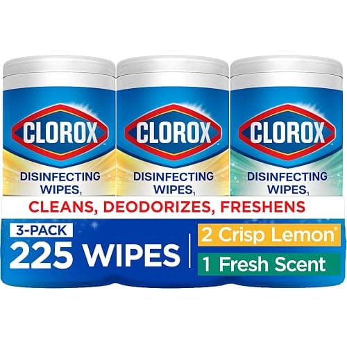 Clorox Disinfecting Wipes Cleaning Variety Pack, 75 Count, 3 Pack | Cleans, Deodorizes and Freshens, Kills 99.9 Percent of Viruses and Bacteria, Bleach Free, Crisp Lemon and Fresh Scent - Image 1