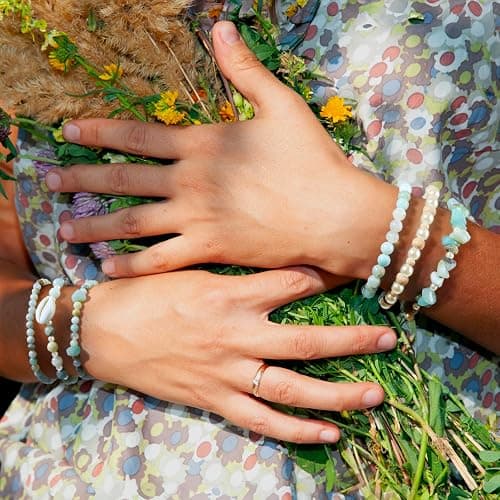 Funtopia Jewelry Making Kit for Adults, 1562pcs Natural Stone Beads Bracelet Making Kit, Jewelry Making Supplies Gemstone Crystal Marble Beads for DIY Craft Bracelet Necklace Earrings thumbnail 5