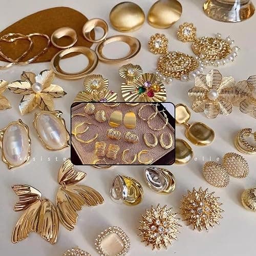 Mystery Jewelry Jar,40-45 Piece Surprise Box for Women Gift Set,Including Necklace, Earrings,Rings,Bracelet,Keychain,Hair Clip,Shoe Charms,Random Vintage Unique Birthday Christmas Gifts for Her thumbnail 3