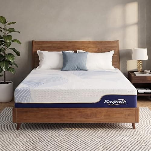 SayTale Medium Firm 8 inch Full Mattress Memory Foam Mattress in a Box | Gel Memory Foam, Motion Isolation, CertiPUR-US Certified - Image 1