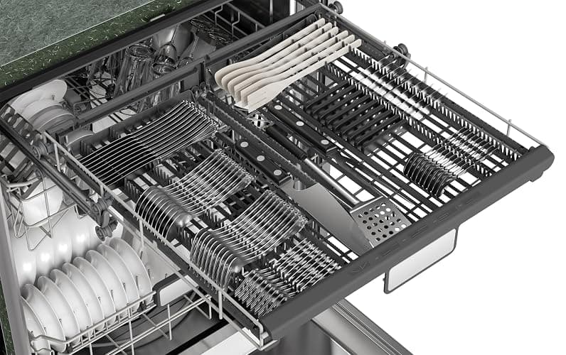 Sharp SDW6736MS 24-inch Stainless Steel Dishwasher, Third Rack, Library Quiet 47 dB, Power Wash Sprayer thumbnail 14