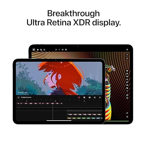 Apple iPad Pro 13-Inch (M4): Built for Apple Intelligence, Ultra Retina XDR Display, 256GB, 12MP Front/Back Camera, LiDAR Scanner, Wi-Fi 6E, Face ID, All-Day Battery Life — Space Black - Wi-Fi - 256GB - Space Black - Standard Glass thumbnail 3