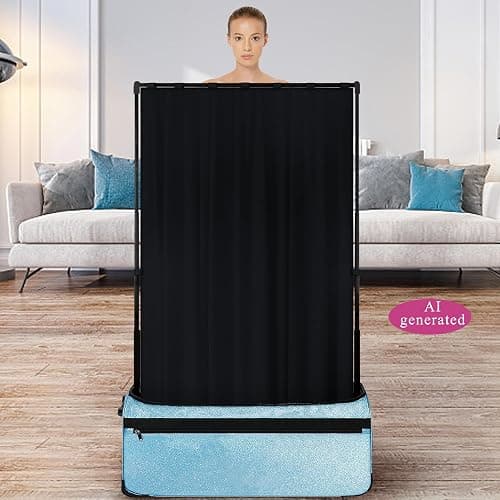 Privacy Curtain for Dance Bag with Rack, Portable Dance Changing Room Competition Dance Bag Curtain, Dancer Backstage Privacy Changing Screen for Dance Suitcase Rolling Dance Garment Bag Accessories thumbnail 6